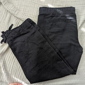 Women's Linen Cotton Capri Pants